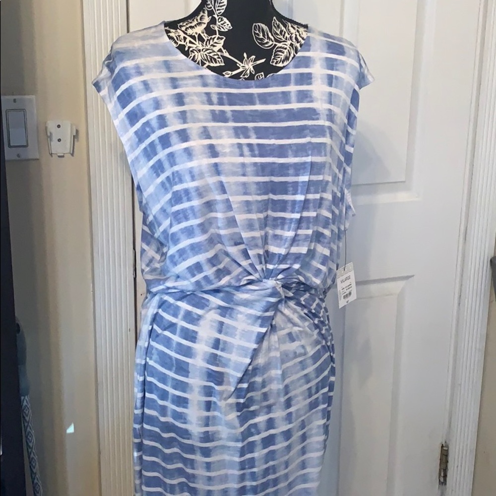 Tied dyed blue dress